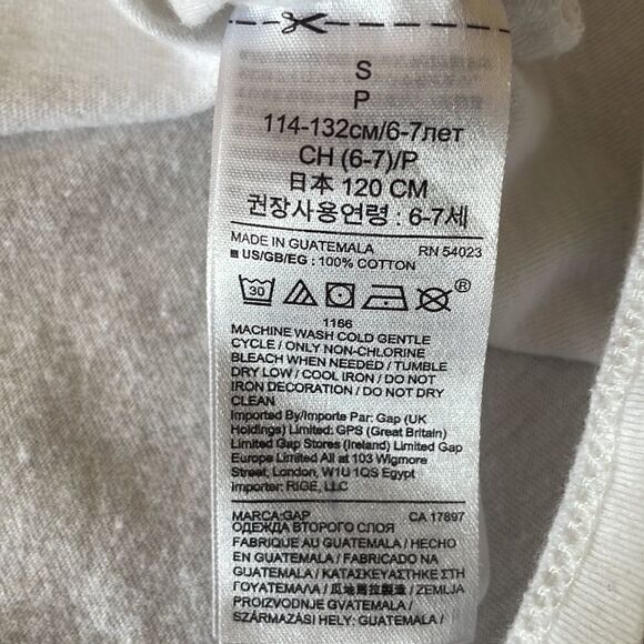 GAP kids skull with headphones baseball style long sleeve T-shirt - Picture 5 of 8